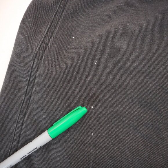 Hot Topic Denim Vest Faded Black Men's M Punk Grunge Goth [Missing Parts] - Picture 10 of 10